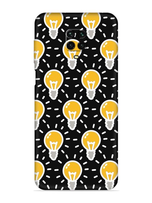 Light Bulb Seamless Embossed Soft Silicone Case for Xiaomi Redmi Note 10 Lite