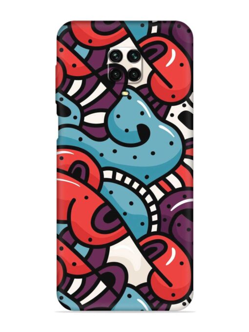 Seamless Backdrop Colorful Embossed Soft Silicone Case for Xiaomi Redmi Note 10 Lite