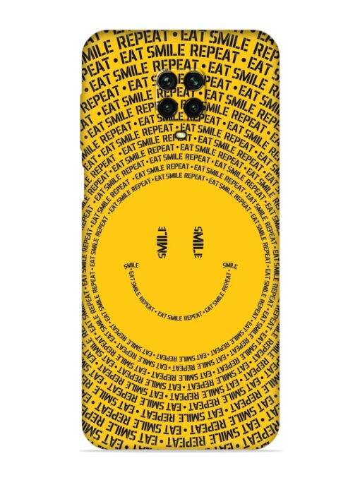 Smiley Embossed Soft Silicone Case for Xiaomi Redmi Note 10 Lite