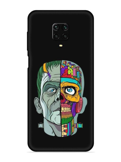 Men Vs Skull Embossed Soft Silicone Case for Xiaomi Redmi Note 10 Lite