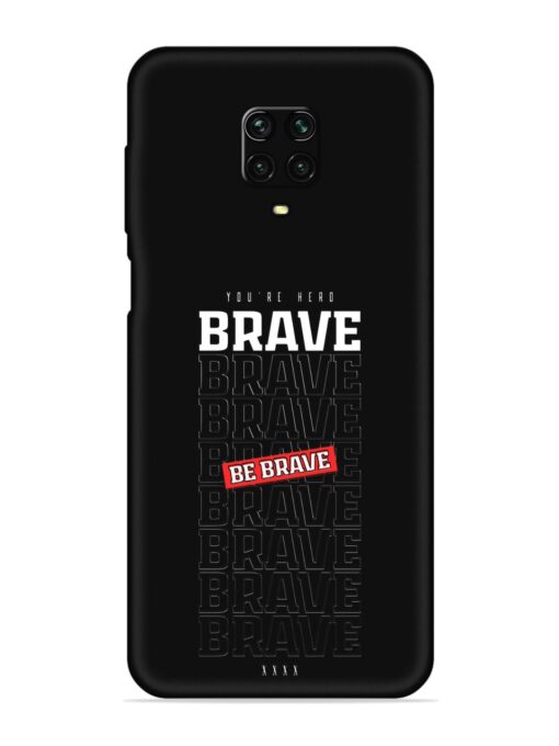 Be Brave Embossed Soft Silicone Case for Xiaomi Redmi Note 10 Lite Zapvi