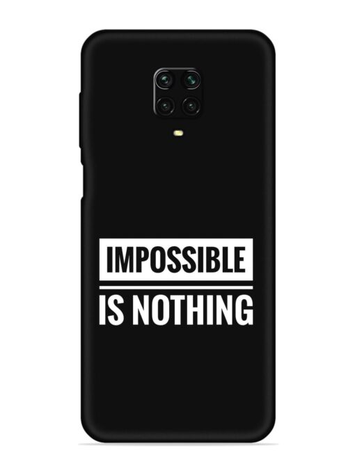 Impossible Is Nothing Embossed Soft Silicone Case for Xiaomi Redmi Note 10 Lite