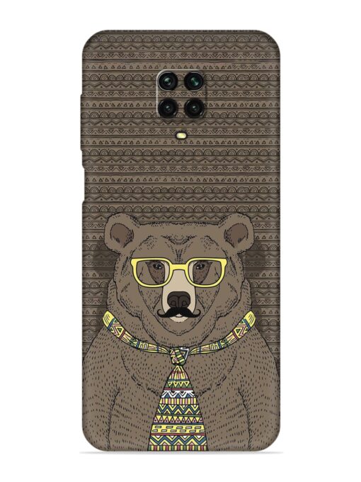 Grizzly Bear Embossed Soft Silicone Case for Xiaomi Redmi Note 10 Lite Zapvi