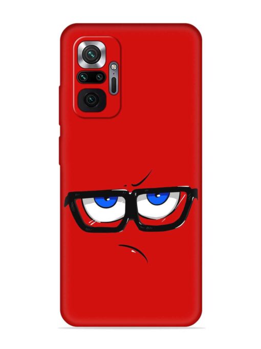 Rad Angry Face Embossed Soft Silicone Case for Xiaomi Redmi Note 10 Pro Zapvi