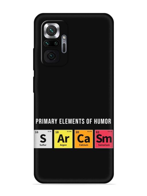 Primary Elements Humor Embossed Soft Silicone Case for Xiaomi Redmi Note 10 Pro Zapvi