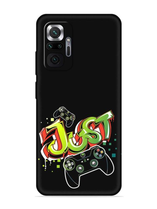 Graffiti Gamepad Illustration Embossed Soft Silicone Case for Xiaomi Redmi Note 10 Pro Zapvi