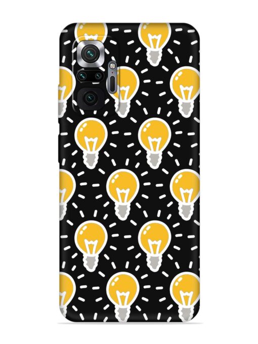 Light Bulb Seamless Embossed Soft Silicone Case for Xiaomi Redmi Note 10 Pro Zapvi