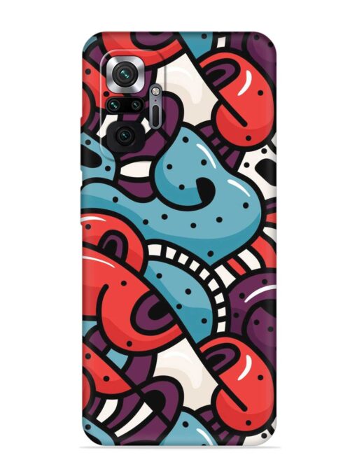 Seamless Backdrop Colorful Embossed Soft Silicone Case for Xiaomi Redmi Note 10 Pro Zapvi