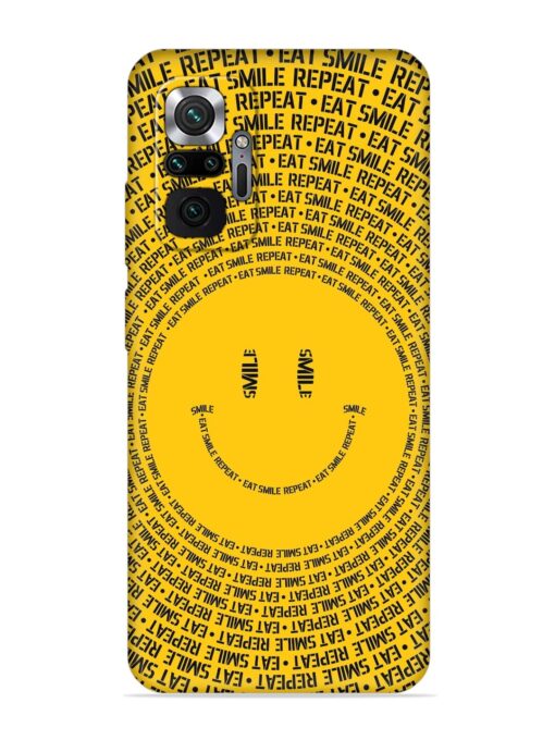 Smiley Embossed Soft Silicone Case for Xiaomi Redmi Note 10 Pro Zapvi