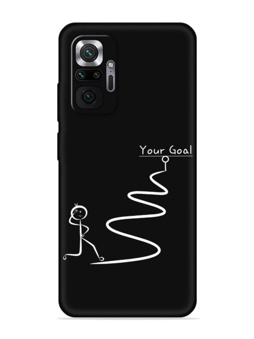 Your Goal Embossed Soft Silicone Case for Xiaomi Redmi Note 10 Pro Zapvi