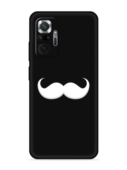 Mustache Vector Embossed Soft Silicone Case for Xiaomi Redmi Note 10 Pro Zapvi