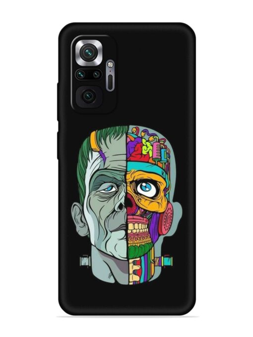 Men Vs Skull Embossed Soft Silicone Case for Xiaomi Redmi Note 10 Pro Zapvi