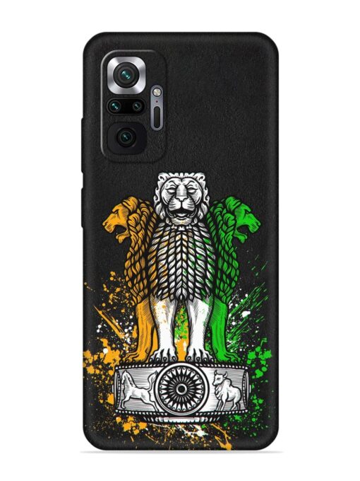 Pillars Of Ashoka Embossed Soft Silicone Case for Xiaomi Redmi Note 10 Pro Zapvi