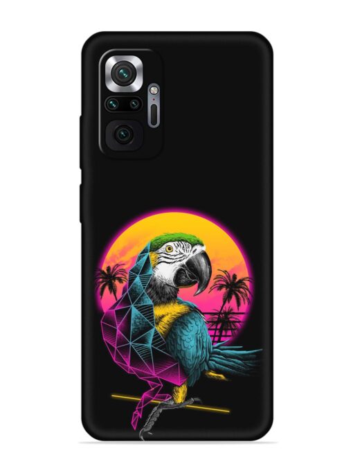 Rad Parrot Embossed Soft Silicone Case for Xiaomi Redmi Note 10 Pro Zapvi