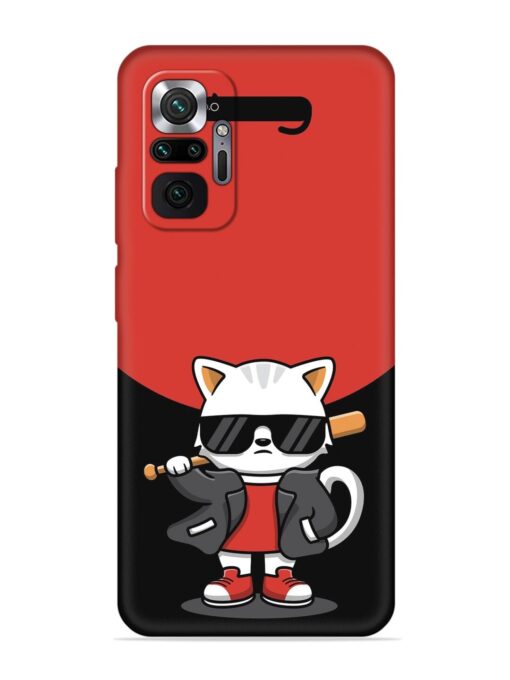 Cool Little Bear Cartoon Embossed Soft Silicone Case for Xiaomi Redmi Note 10 Pro Zapvi