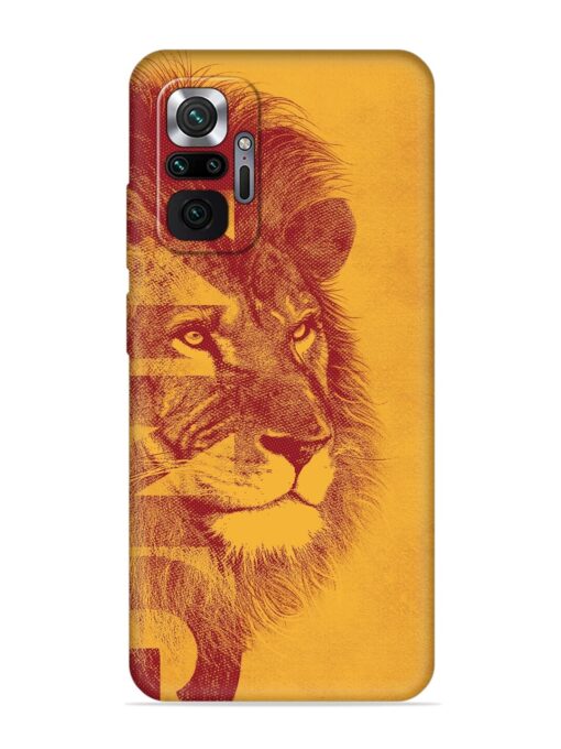 Gold Lion Crown Art Embossed Soft Silicone Case for Xiaomi Redmi Note 10 Pro Zapvi