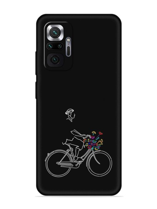 Minimalist Cycle Art Embossed Soft Silicone Case for Xiaomi Redmi Note 10 Pro Zapvi