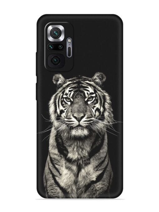 Tiger Art Embossed Soft Silicone Case for Xiaomi Redmi Note 10 Pro Zapvi