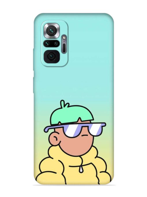 Doodles Cool Character Embossed Soft Silicone Case for Xiaomi Redmi Note 10 Pro Max Zapvi