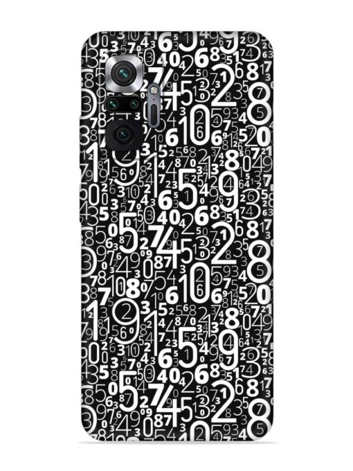 Many Numbers Different Embossed Soft Silicone Case for Xiaomi Redmi Note 10 Pro Max Zapvi