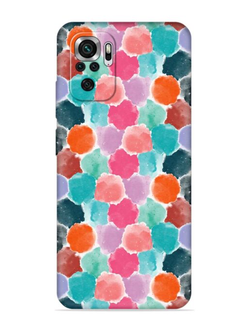 Colorful Seamless Pattern Embossed Soft Silicone Case for Xiaomi Redmi Note 10S