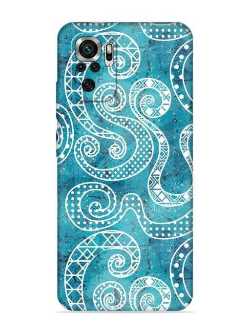 Vintage Curved Seamless Embossed Soft Silicone Case for Xiaomi Redmi Note 10S Zapvi