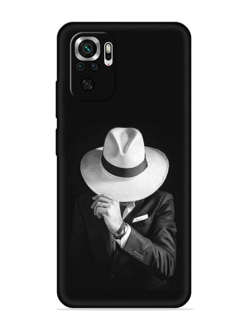 Men Under Hat Embossed Soft Silicone Case for Xiaomi Redmi Note 10S Zapvi