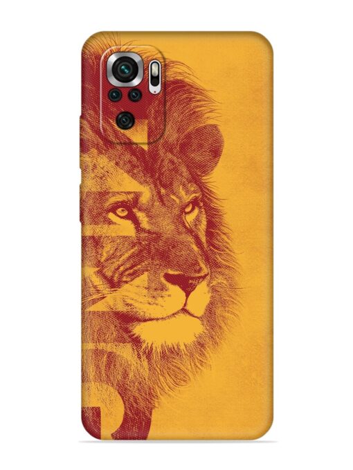 Gold Lion Crown Art Embossed Soft Silicone Case for Xiaomi Redmi Note 10S Zapvi