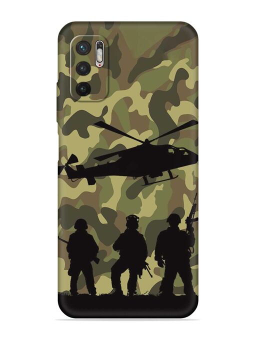 Army Heros Embossed Soft Silicone Case for Xiaomi Redmi Note 10T (5G) Zapvi