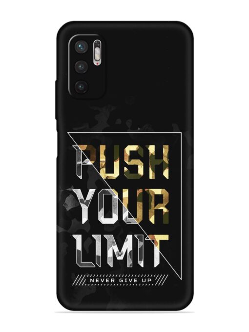 Push Your Limits Embossed Soft Silicone Case for Xiaomi Redmi Note 10T (5G)