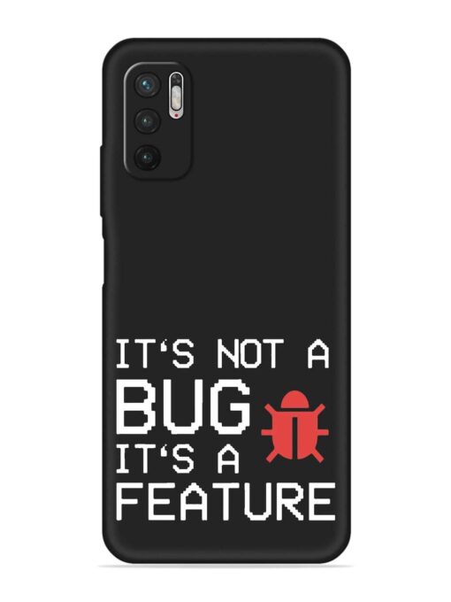 Not Bug Feature Embossed Soft Silicone Case for Xiaomi Redmi Note 10T (5G)