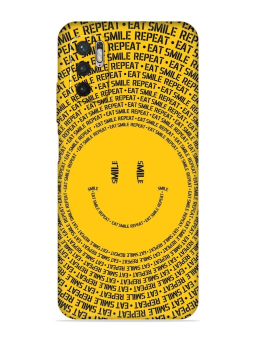 Smiley Embossed Soft Silicone Case for Xiaomi Redmi Note 10T (5G)