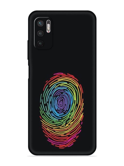 Fingerprint Of Thumb Art Embossed Soft Silicone Case for Xiaomi Redmi Note 10T (5G)