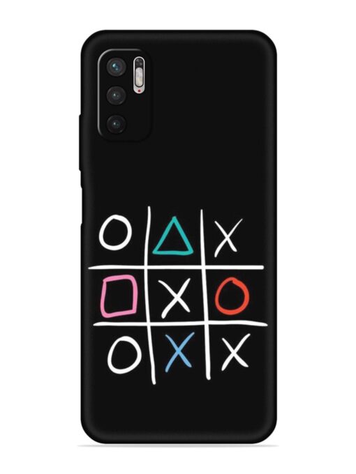 Super Neon Tic-Tac-Toe Embossed Soft Silicone Case for Xiaomi Redmi Note 10T (5G)