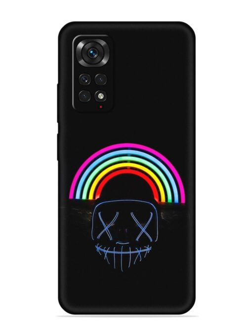 Mask Rainbow Embossed Soft Silicone Case for Xiaomi Redmi Note 11