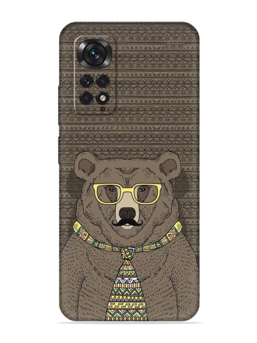 Grizzly Bear Embossed Soft Silicone Case for Xiaomi Redmi Note 11 Zapvi