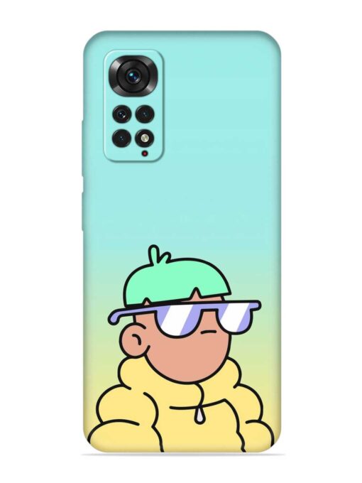 Doodles Cool Character Embossed Soft Silicone Case for Xiaomi Redmi Note 11 Pro (4G)