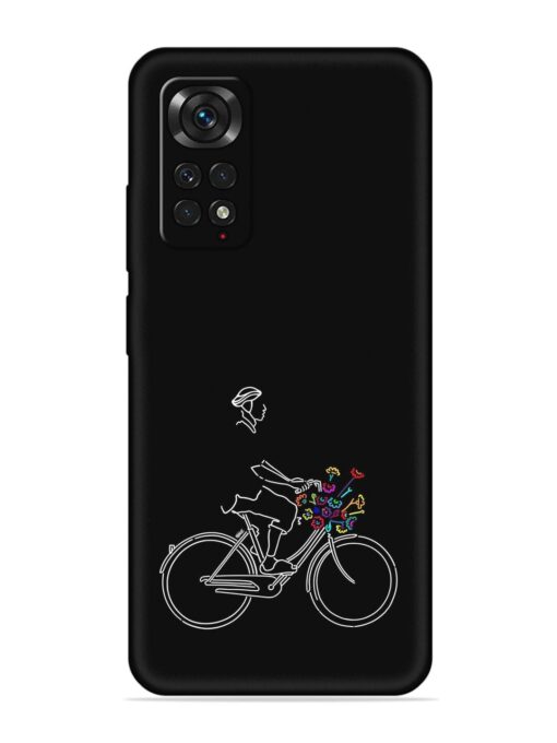 Minimalist Cycle Art Embossed Soft Silicone Case for Xiaomi Redmi Note 11 Pro (4G)