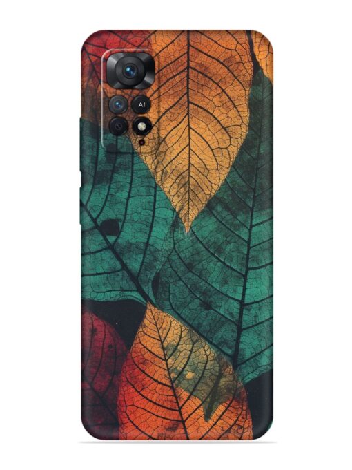 Leaves Artwork Embossed Soft Silicone Case for Xiaomi Redmi Note 11 Pro (5G) Zapvi