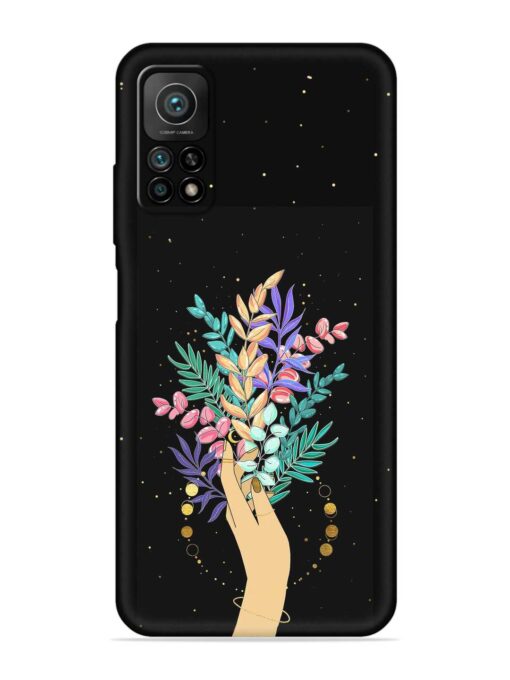 Flower On Hand Embossed Soft Silicone Case for Xiaomi Redmi Note 11 Pro Plus (5G) Zapvi