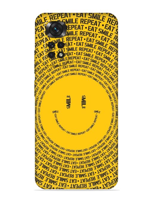 Smiley Embossed Soft Silicone Case for Xiaomi Redmi Note 11S Zapvi