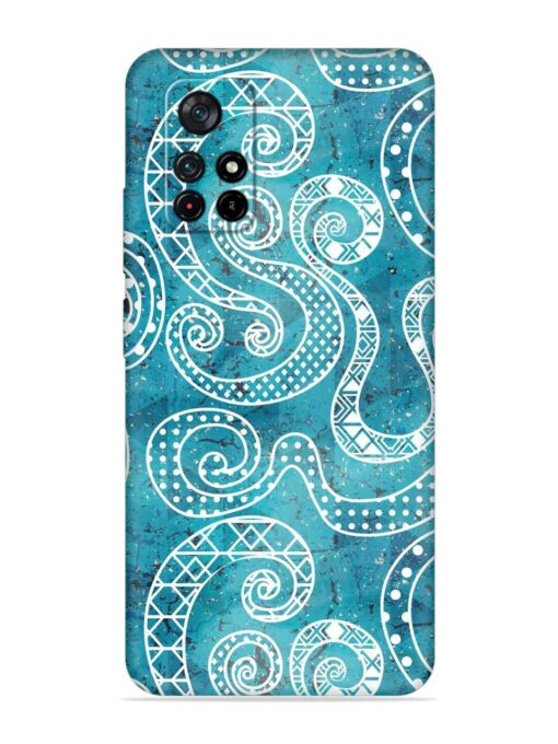 Vintage Curved Seamless Embossed Soft Silicone Case for Xiaomi Redmi Note 11T (5G) Zapvi