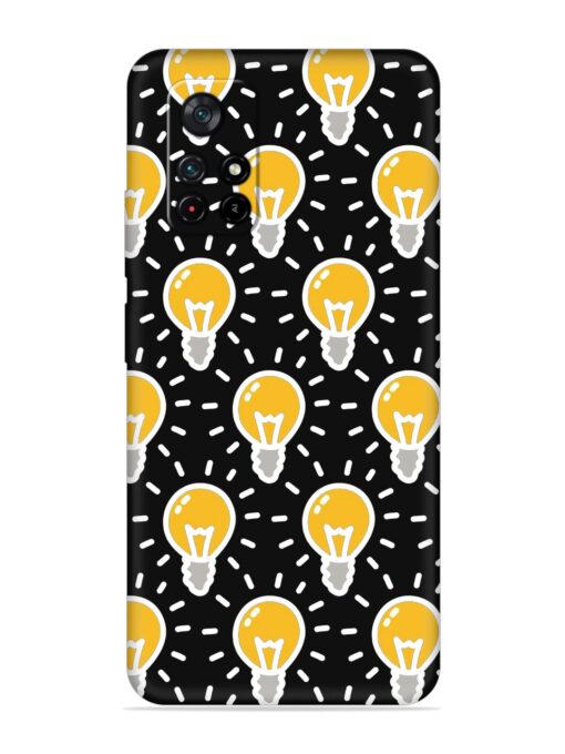 Light Bulb Seamless Embossed Soft Silicone Case for Xiaomi Redmi Note 11T (5G)