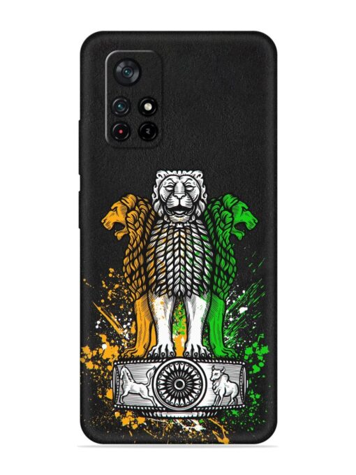 Pillars Of Ashoka Embossed Soft Silicone Case for Xiaomi Redmi Note 11T (5G) Zapvi