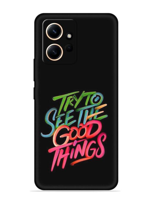 Try To See The Good Things Embossed Soft Silicone Case for Xiaomi Redmi Note 12 (4G)