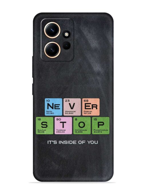 Never Stop It'S Inside Of You Embossed Soft Silicone Case for Xiaomi Redmi Note 12 (4G) Zapvi