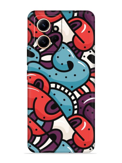 Seamless Backdrop Colorful Embossed Soft Silicone Case for Xiaomi Redmi Note 12 (4G)