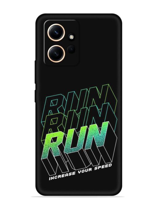 Run Embossed Soft Silicone Case for Xiaomi Redmi Note 12 (4G) Zapvi