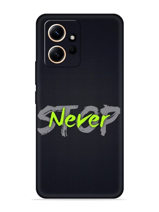 Never Stop Embossed Soft Silicone Case for Xiaomi Redmi Note 12 (4G)