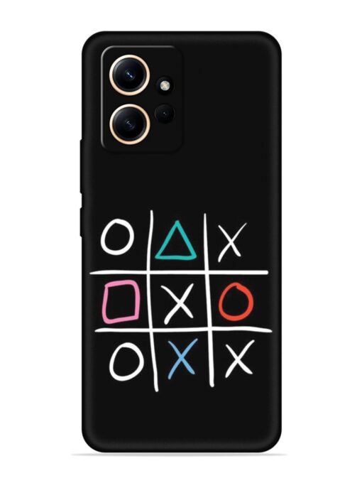 Super Neon Tic-Tac-Toe Embossed Soft Silicone Case for Xiaomi Redmi Note 12 (4G)